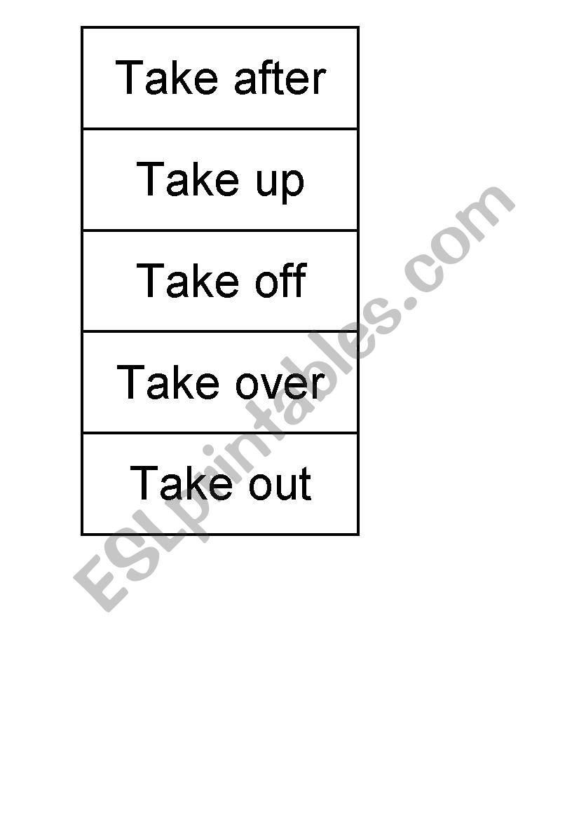 Phrasal verbs - match the meanings.