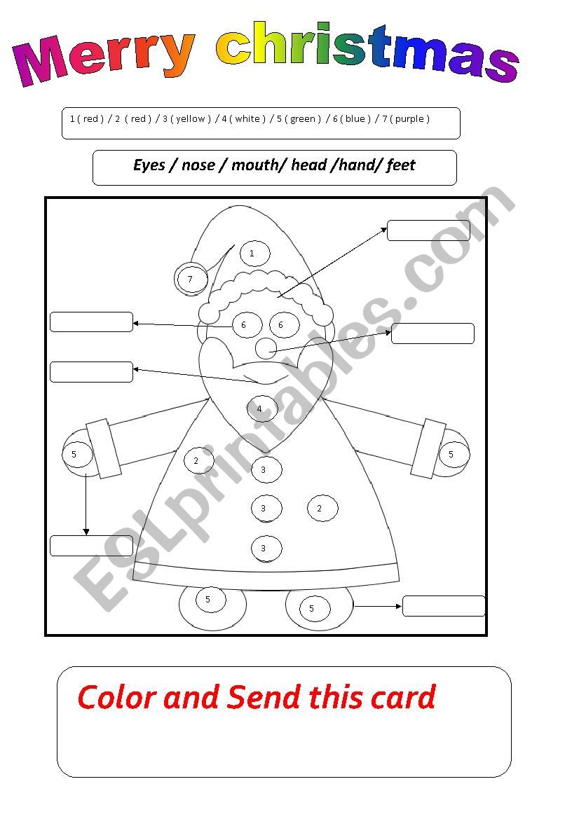 color the picture worksheet