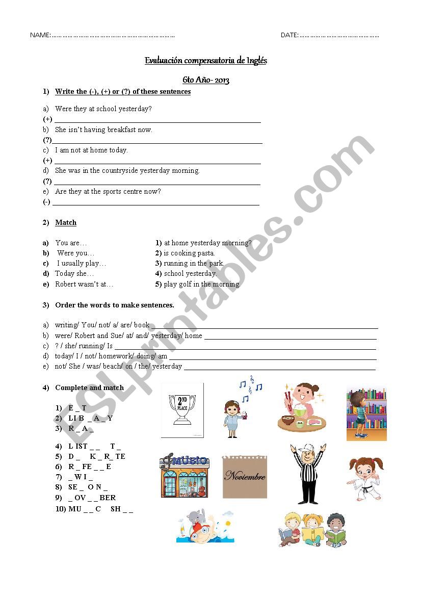FINAL TEST worksheet FINAL TEST worksheet