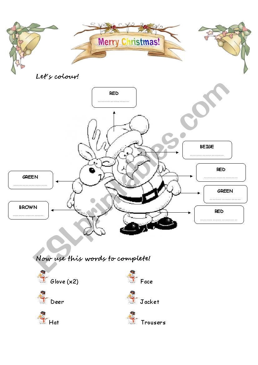 Christmas worksheet worksheet