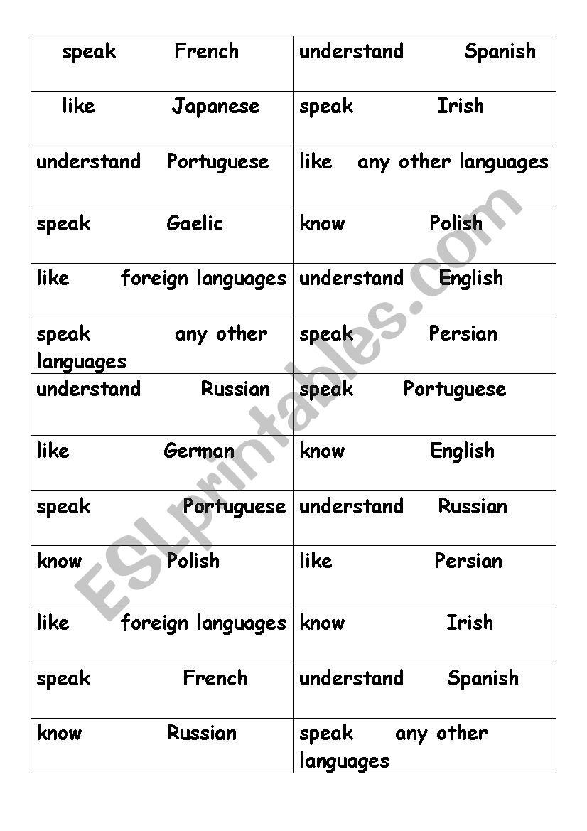 Simple Present worksheet