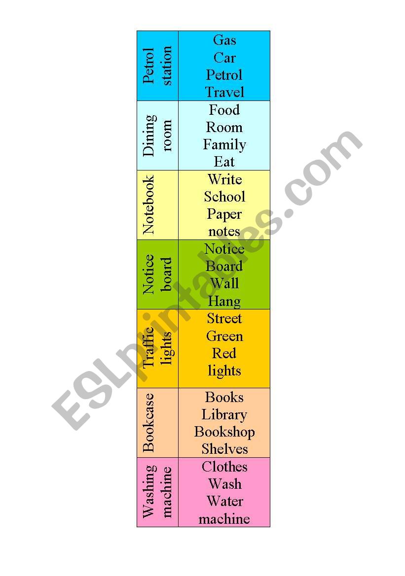 TABU (compounds) worksheet