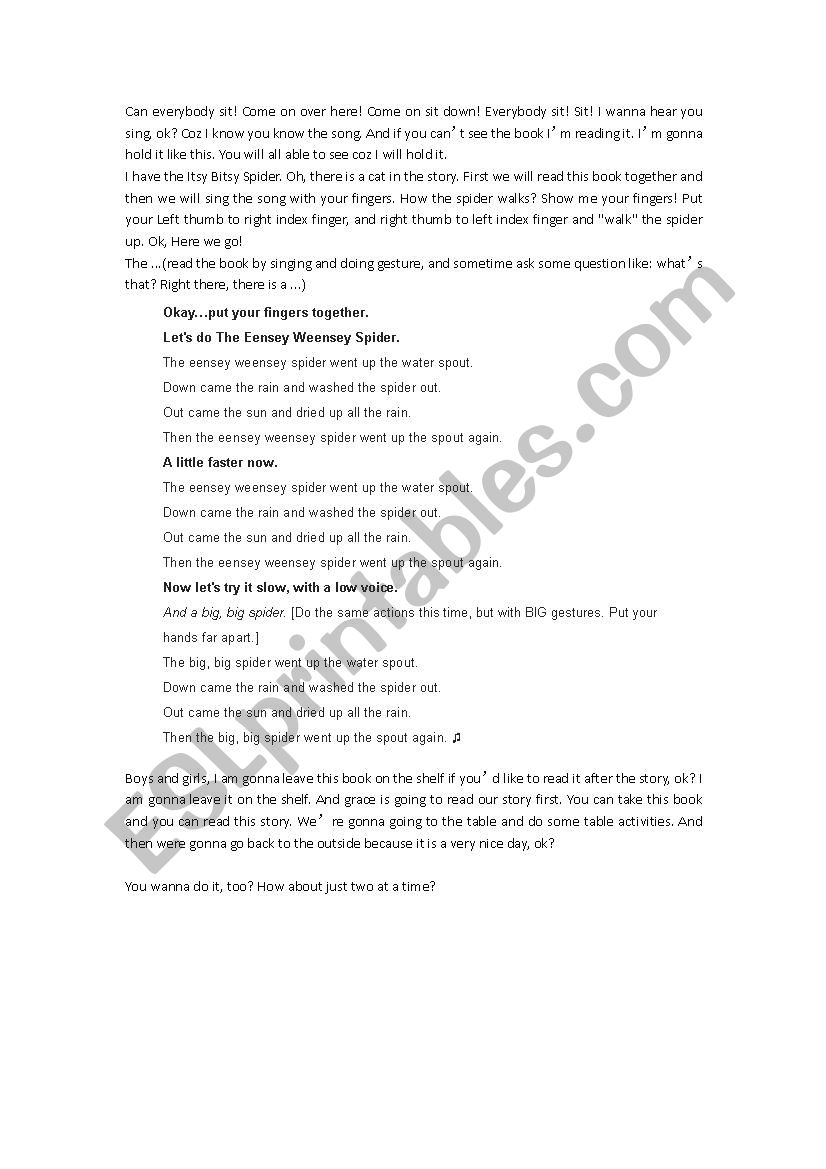 reading activity plan worksheet