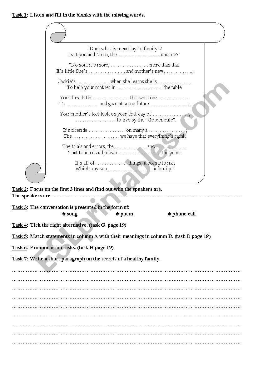 3rd form module1 Lesson1 worksheet