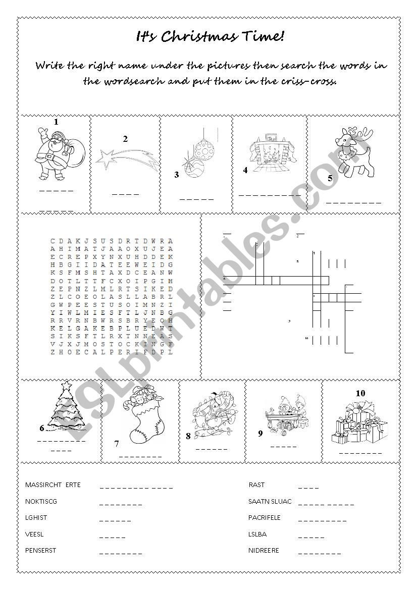 Its Christmas Time! worksheet