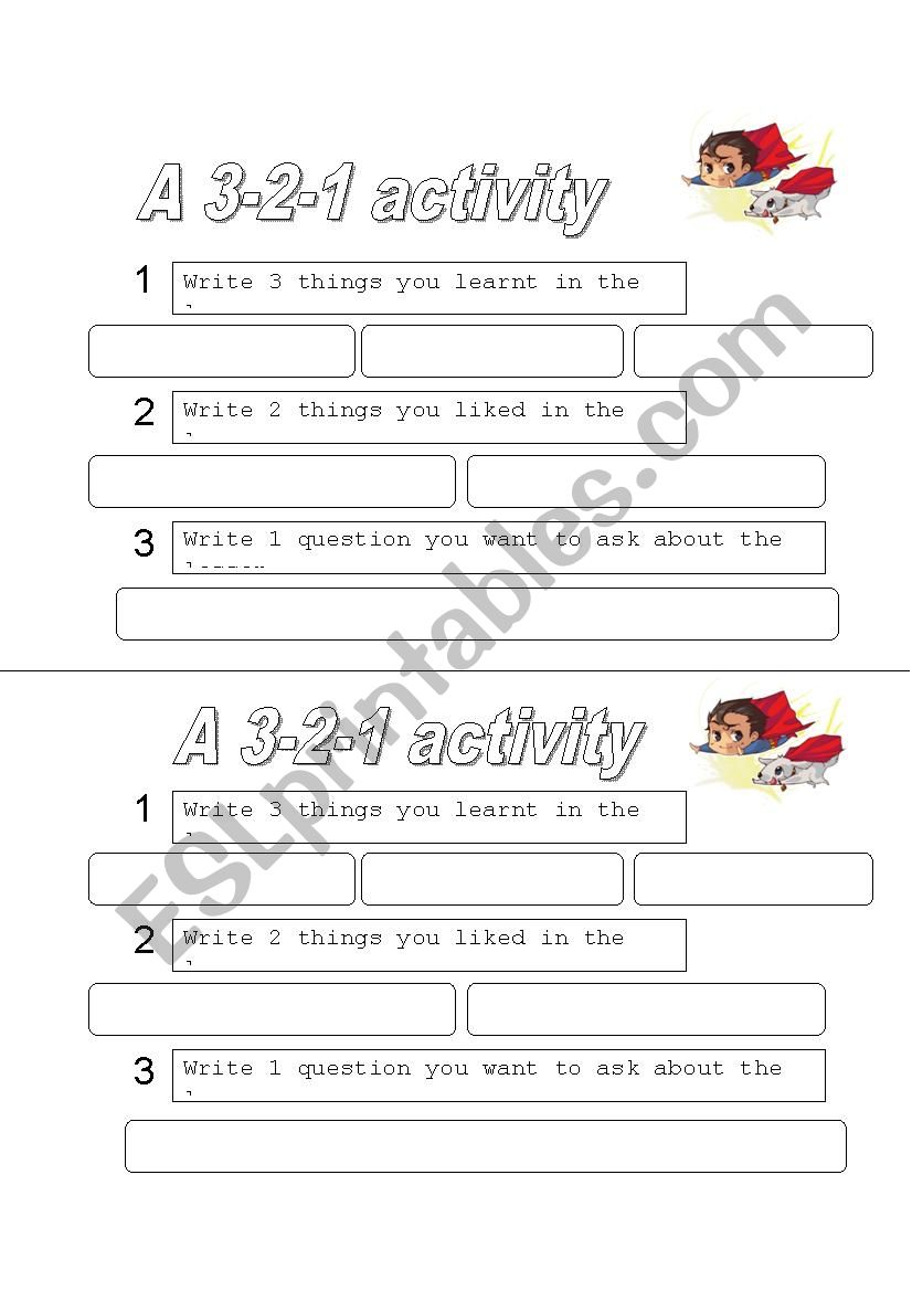 plenary worksheet