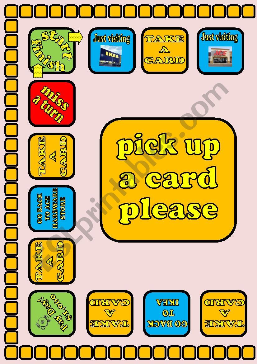 Money Pit Board Game 1/3 worksheet