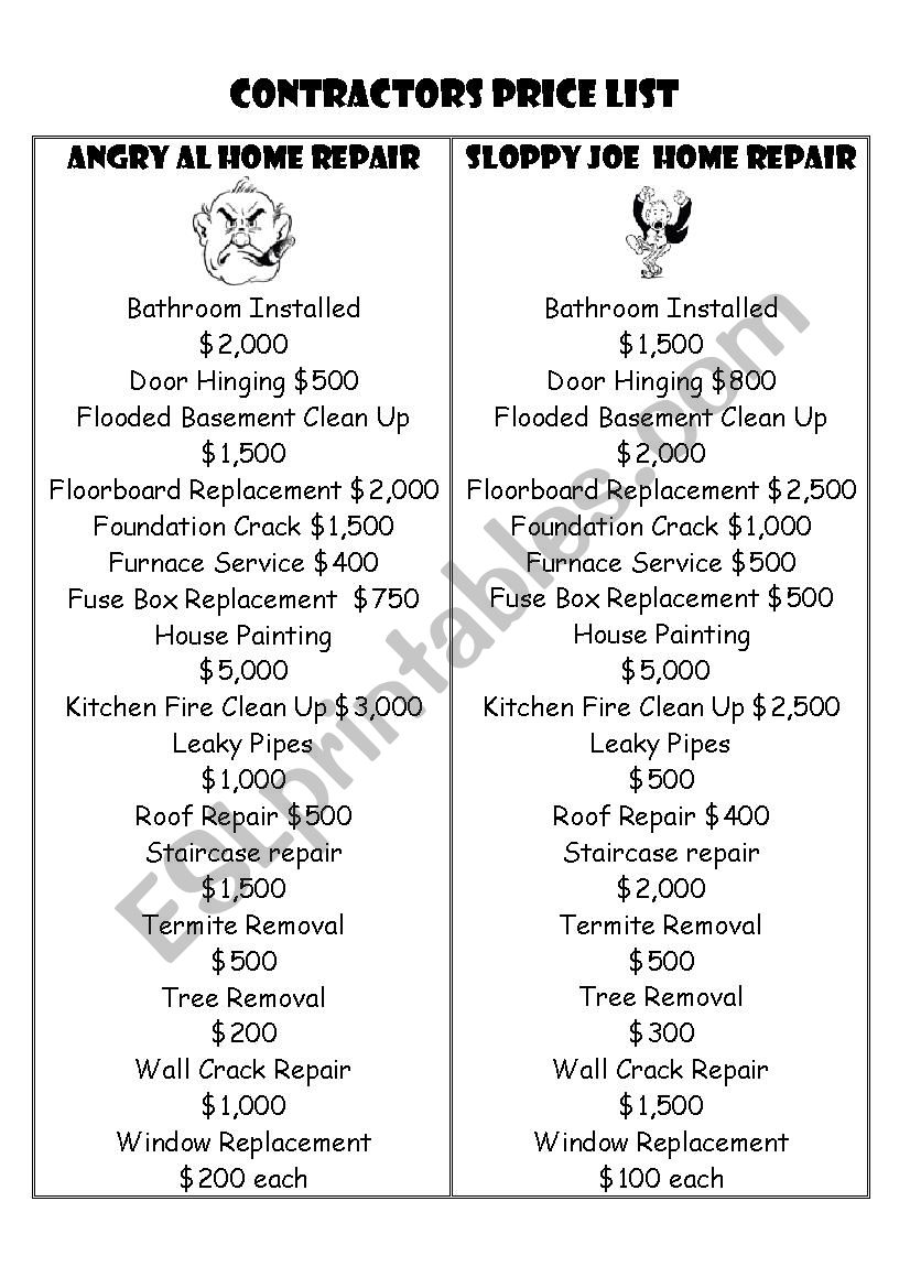 Money Pit Board Game 2/3 worksheet