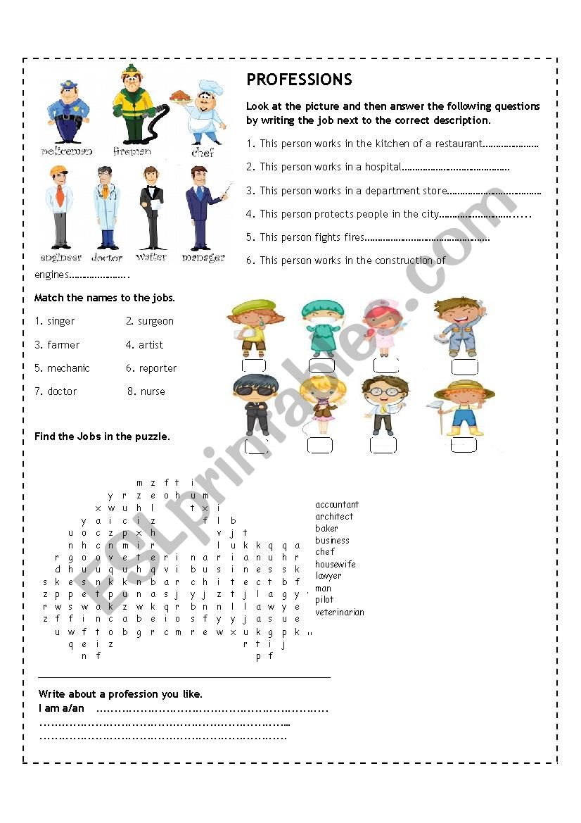 JOBS worksheet