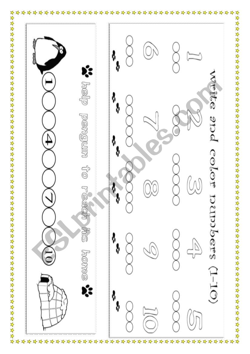 1-10 numbers worksheet worksheet