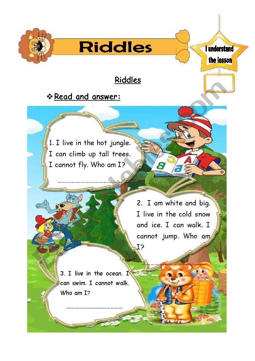 animals worksheet