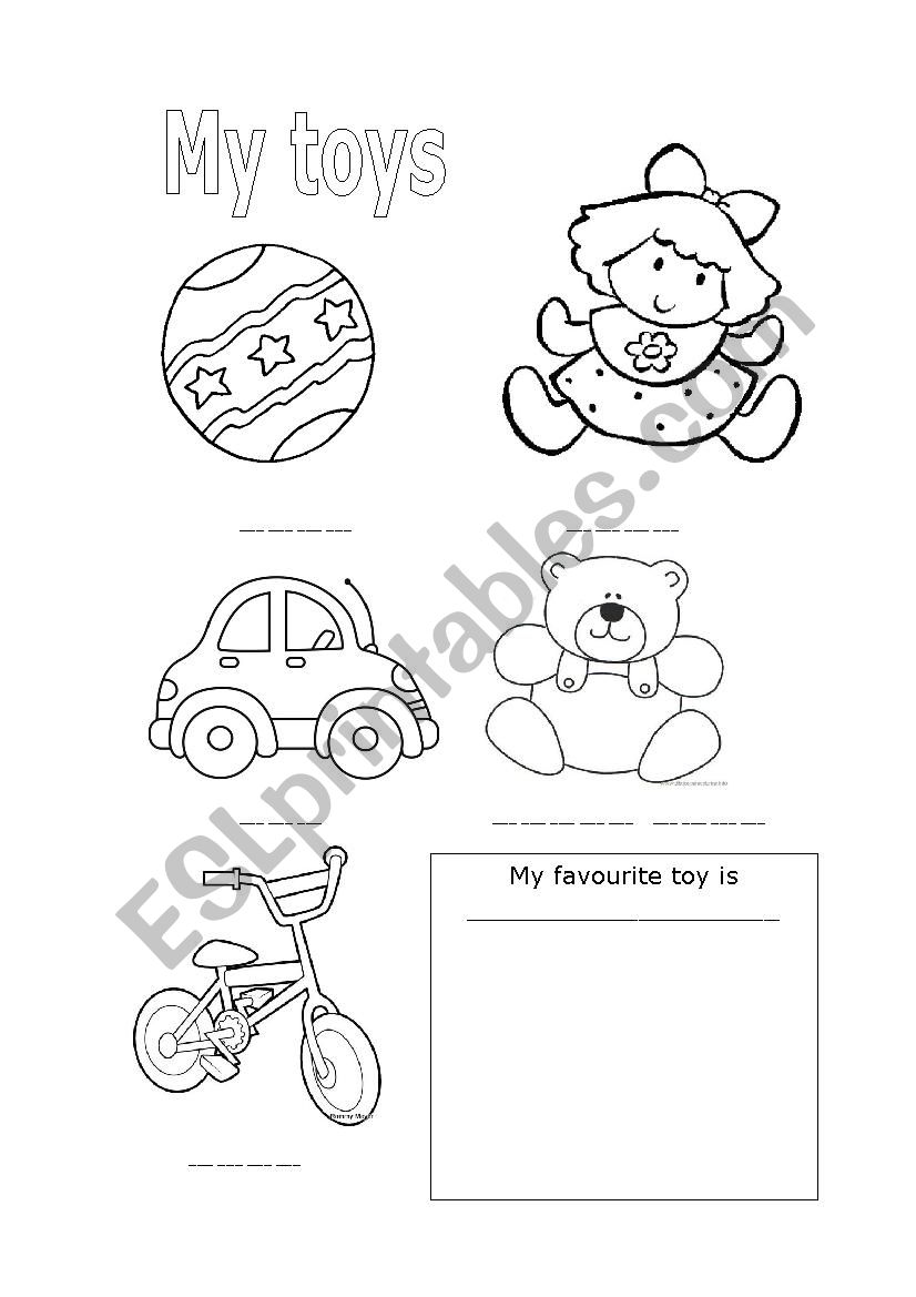 My toys worksheet