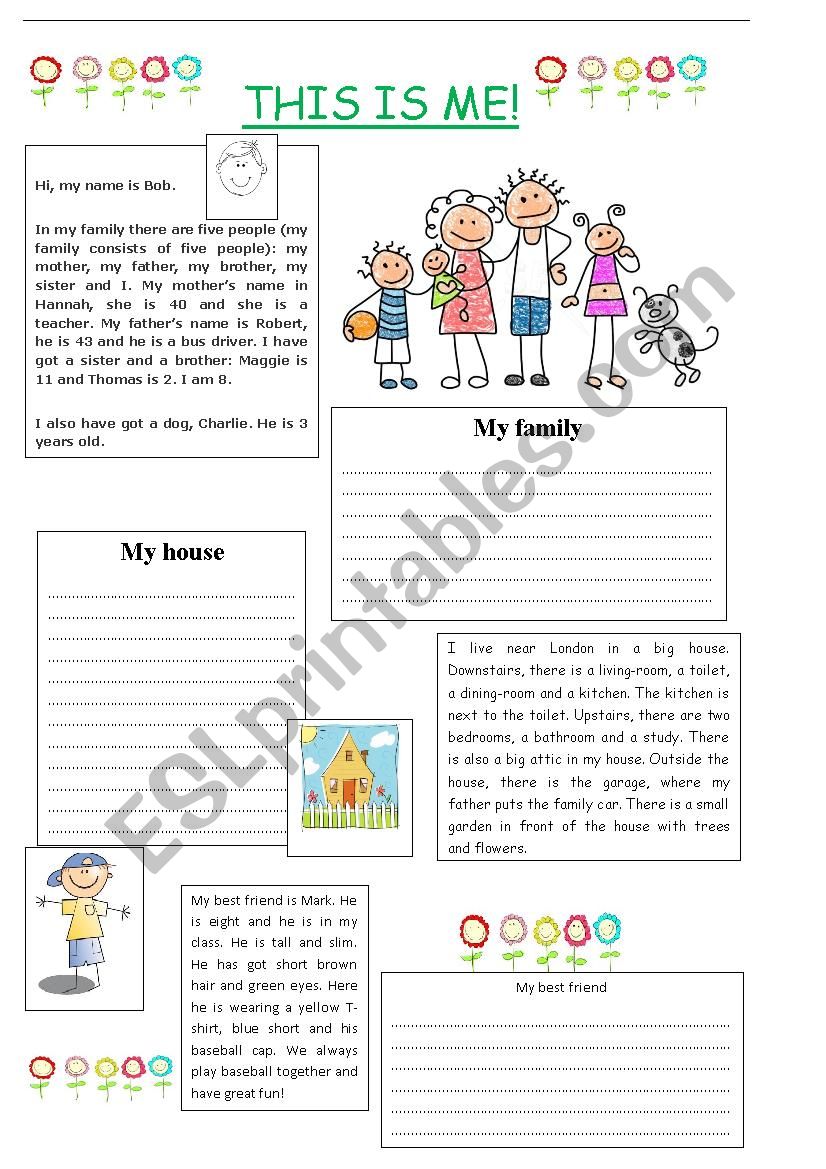 This is Me! (for boys) worksheet