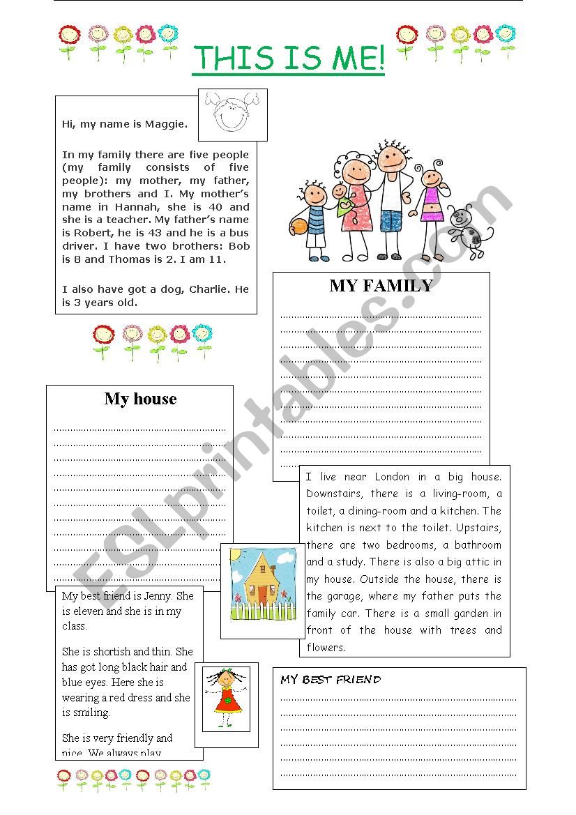 This is Me! (for girls) worksheet