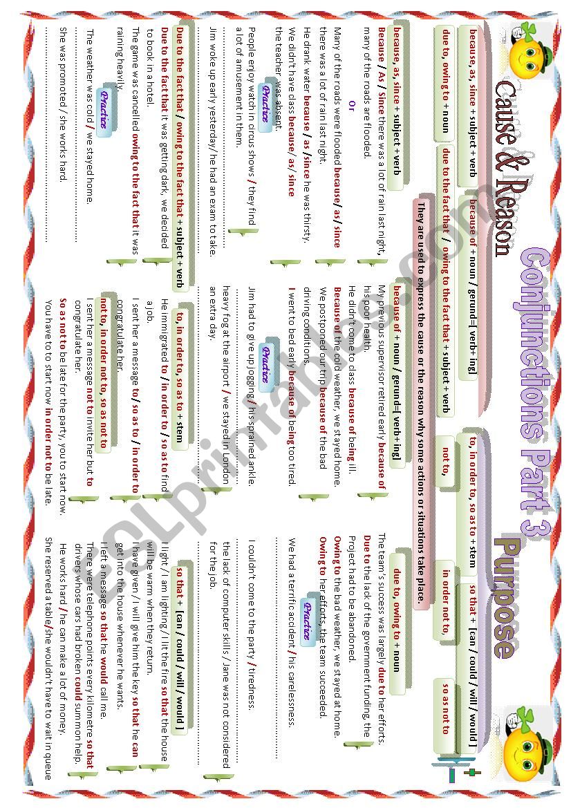 Conjunctions Part 3 worksheet