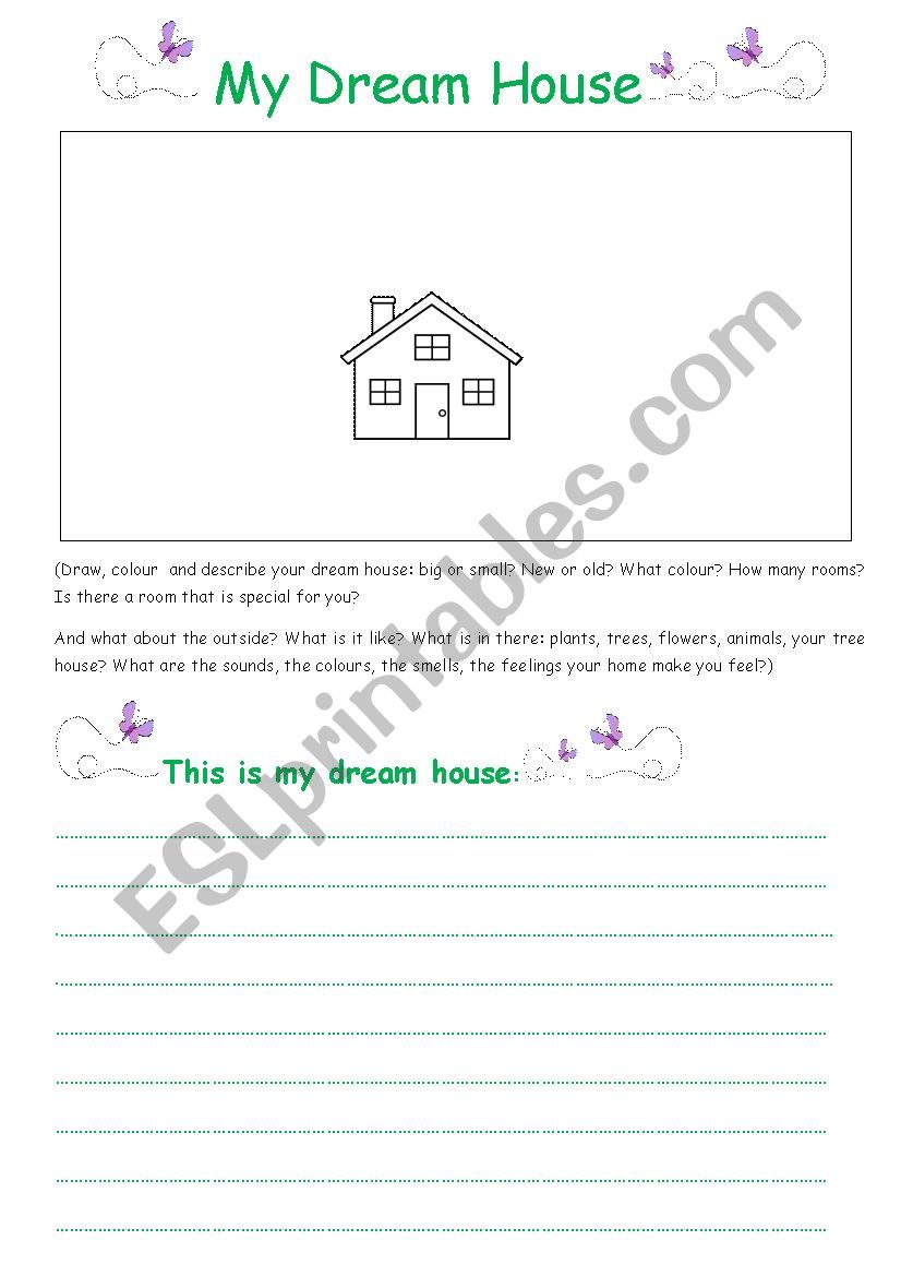 My Dream House worksheet