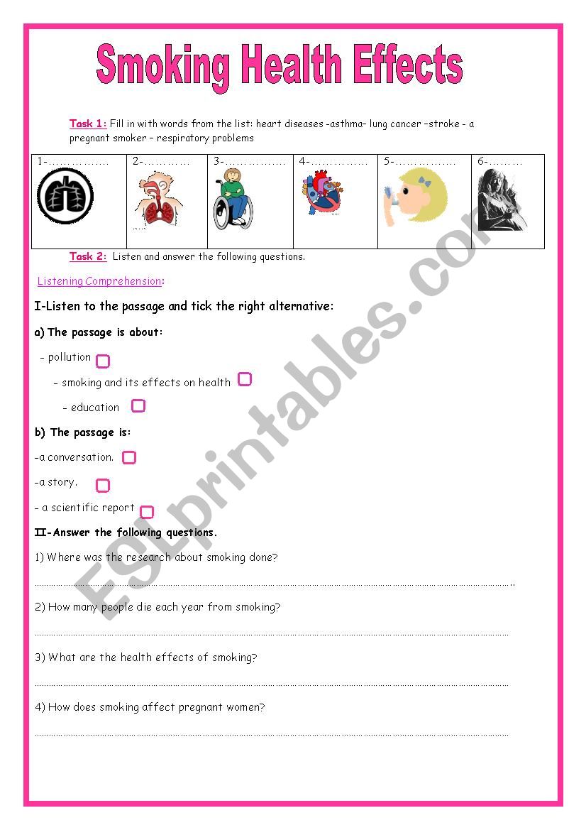 9th form module 3 lesson 2 Smoking and health (authentic audio file)