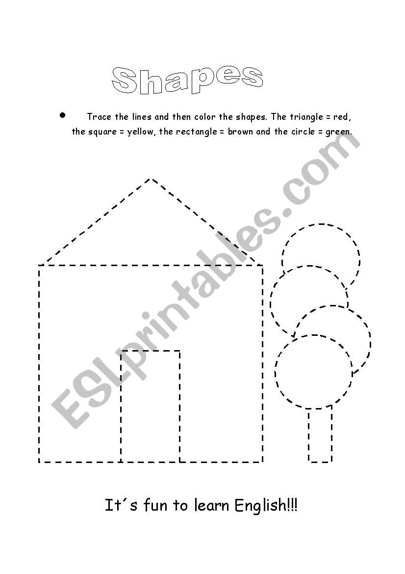 Shapes worksheet