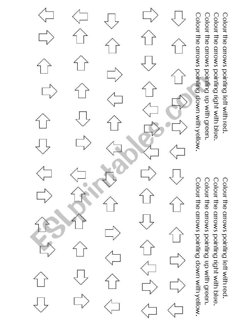 Directions worksheet