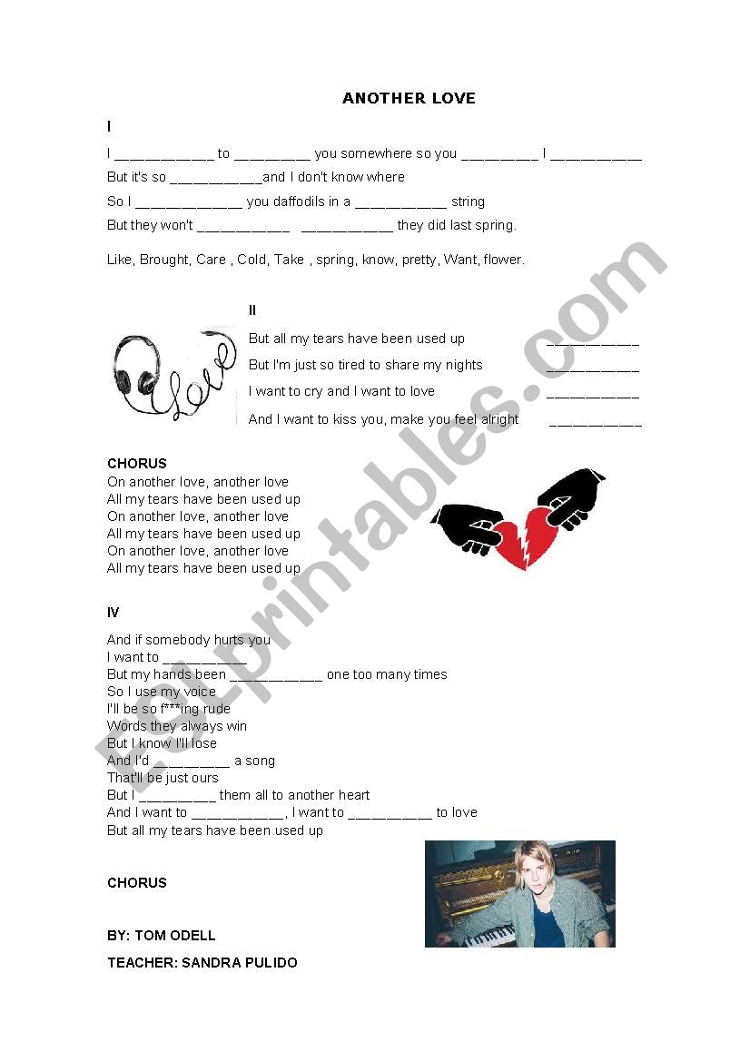 ANOTHER LOVE worksheet