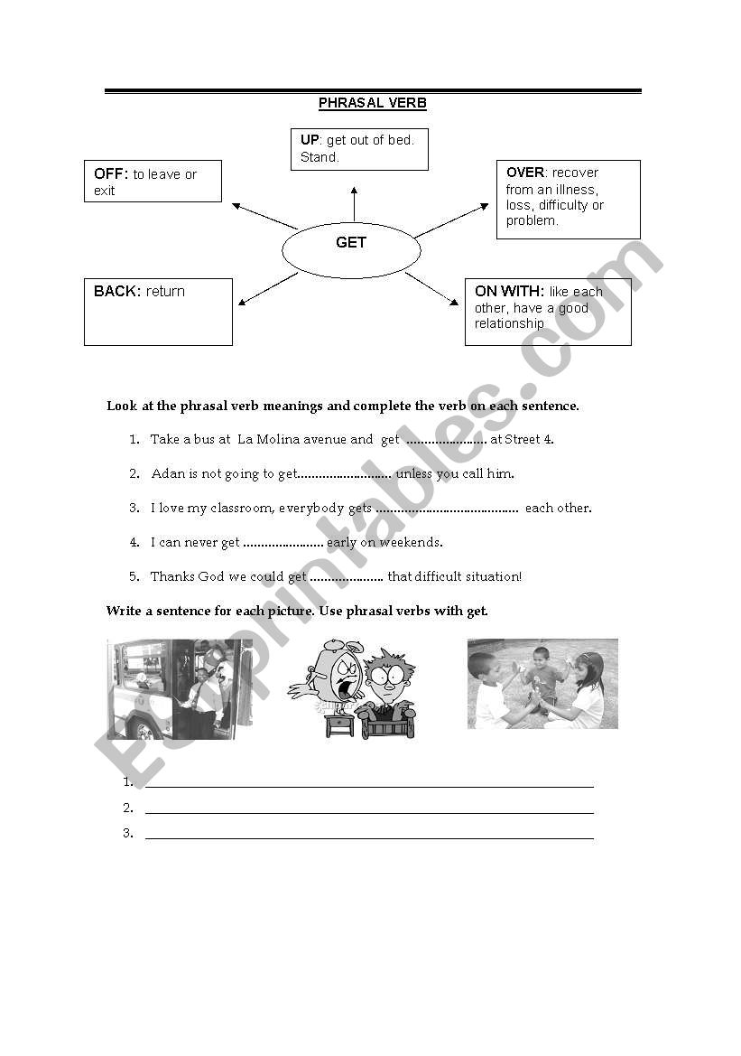 PHRASAL GET worksheet