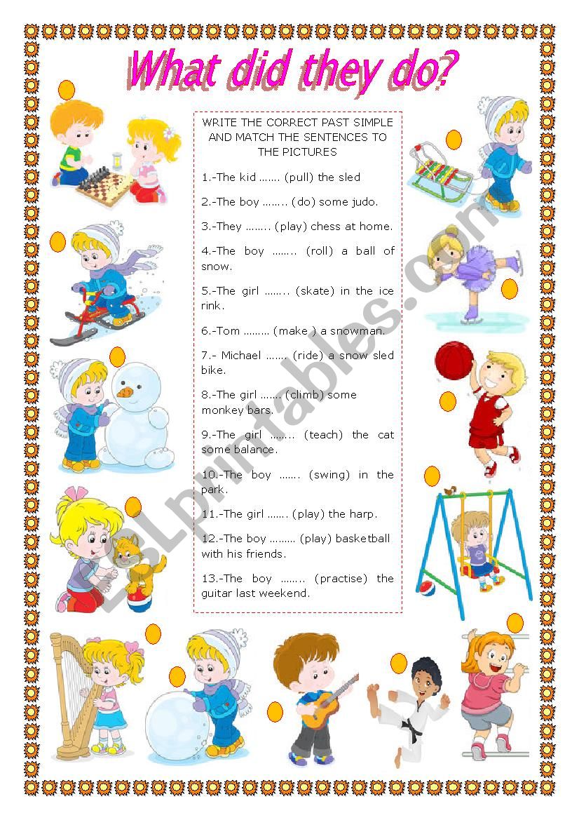 What did they do? worksheet