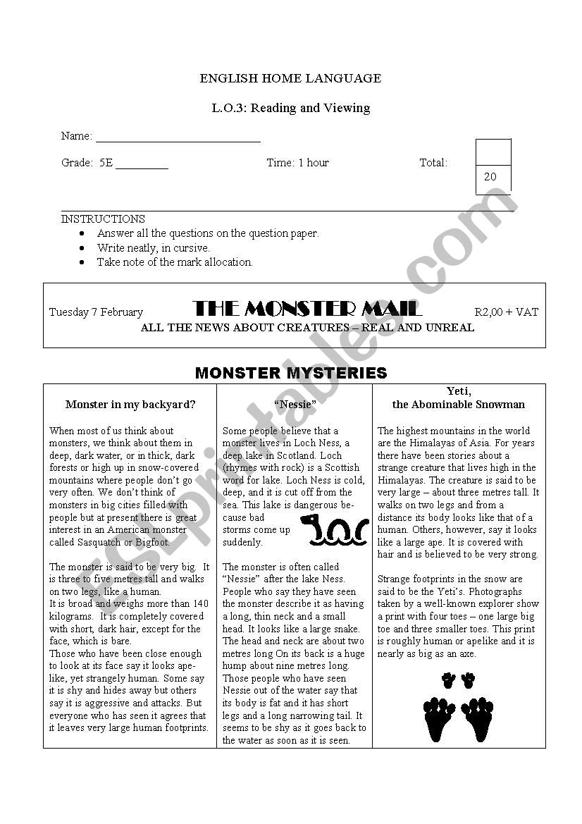 monster-mysteries-esl-worksheet-by-tayloranne