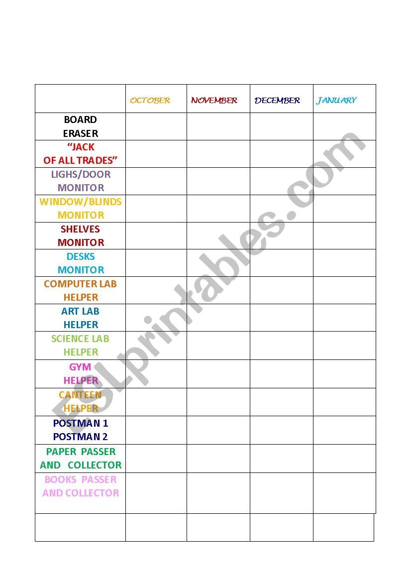 jobs grid worksheet