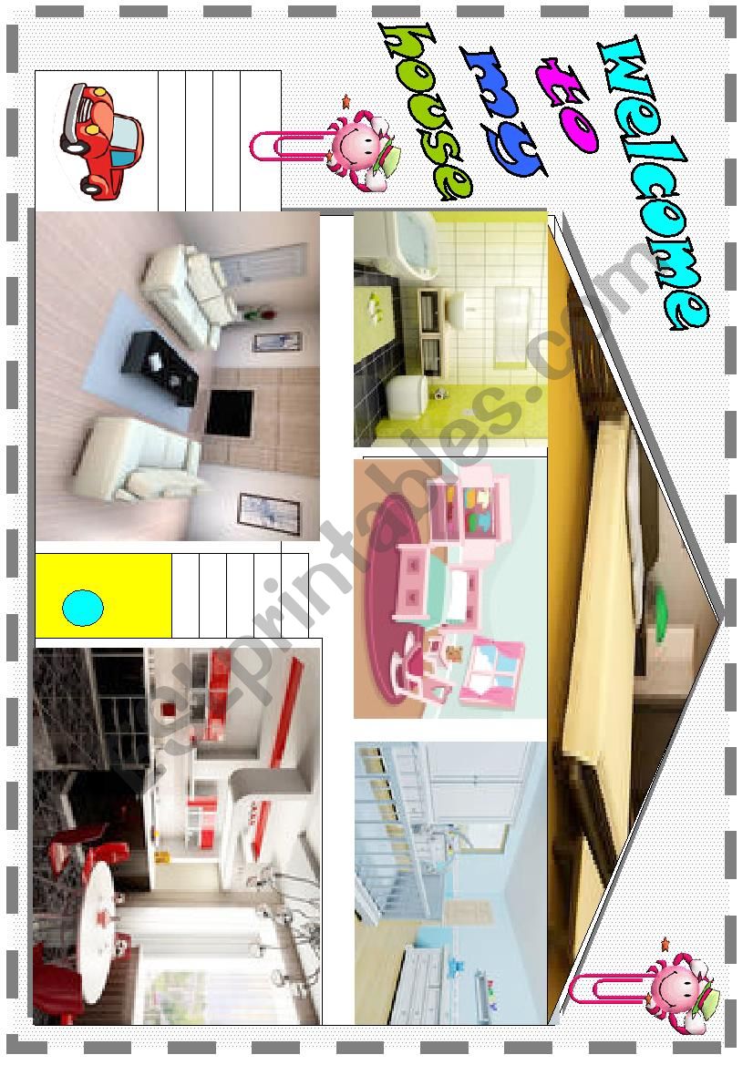 Welcome to my house - ESL worksheet by LILIAAMALIA