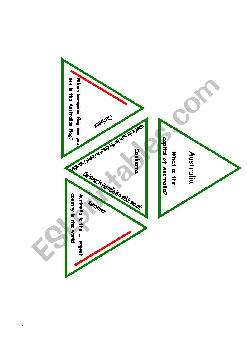 Trimino_Australia worksheet