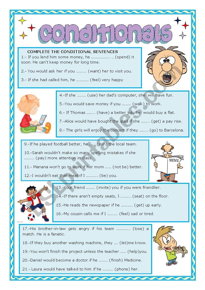 CONDITIONAL SENTENCES worksheet