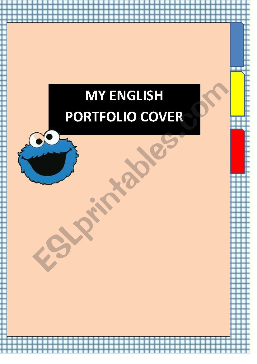 portfolio cover worksheet