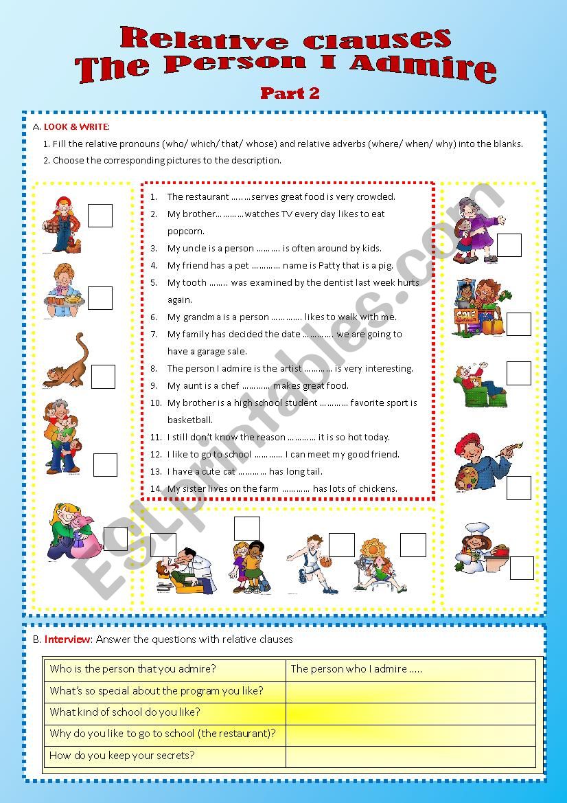 Relative Clauses_Part 2-Multiple choices with pictures