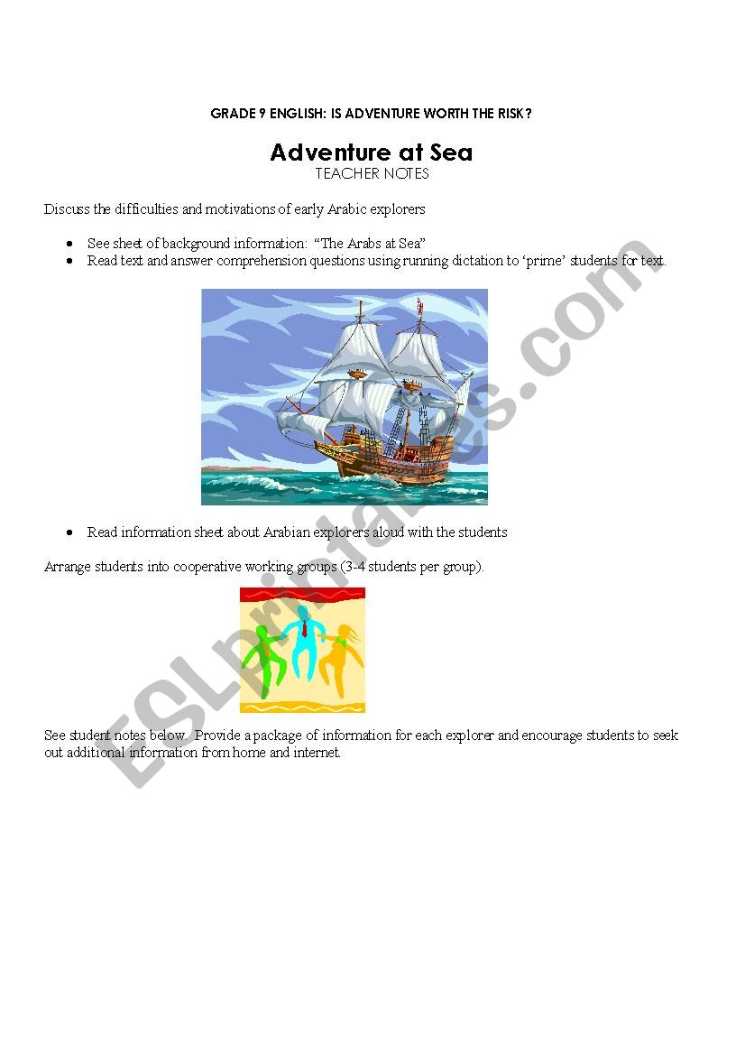 Arabian sea explorer worksheet