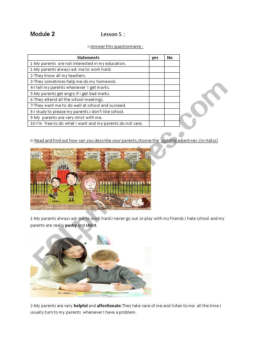 Lessonn:4 worksheet