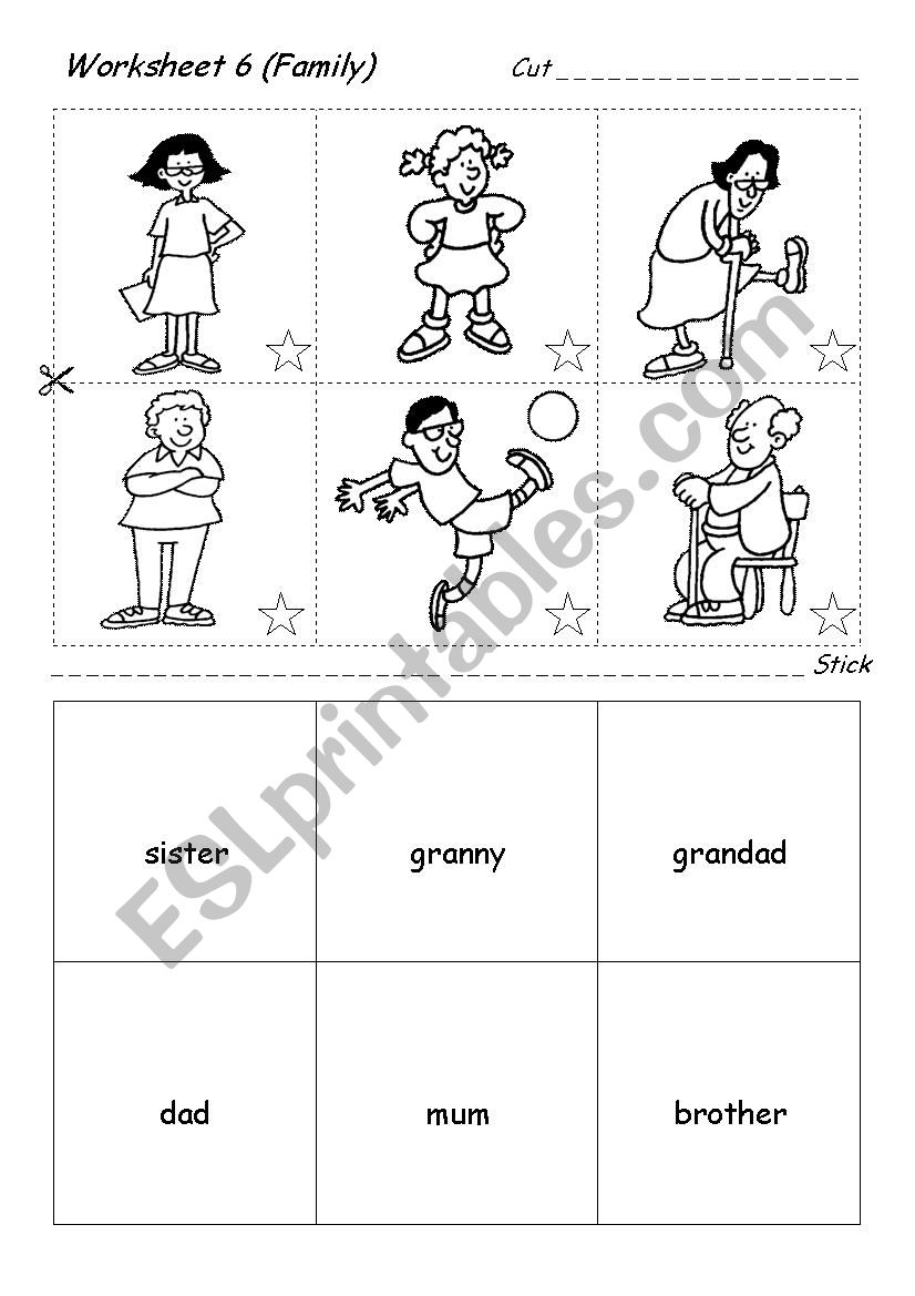 Family worksheet worksheet