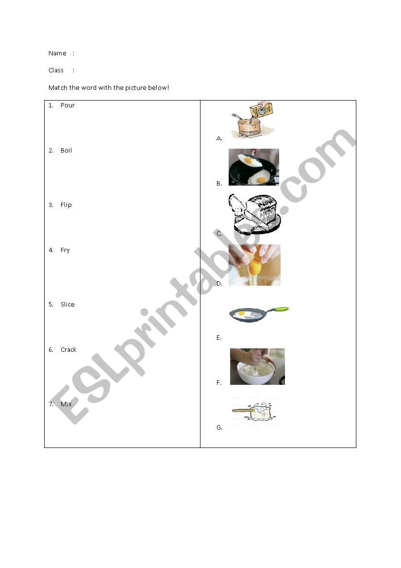 Imperative words (Procedure Text)