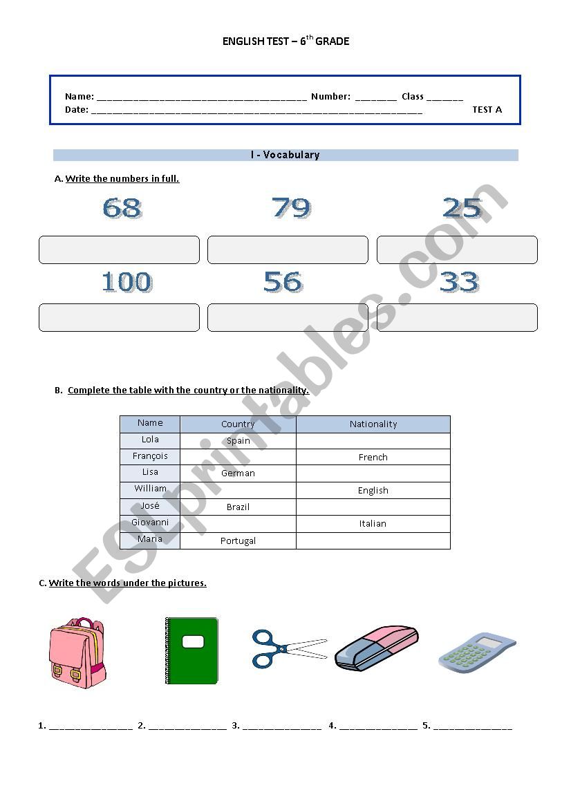 Introduce yourself worksheet