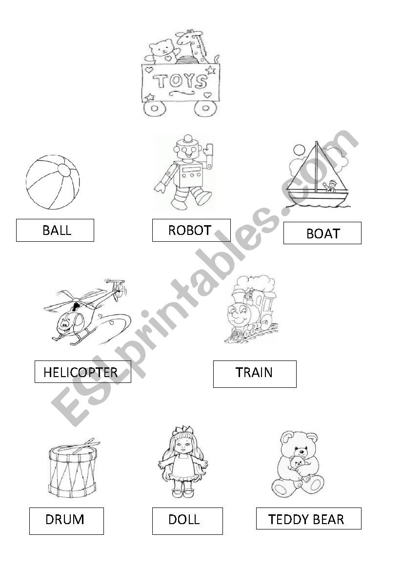 Toys worksheet