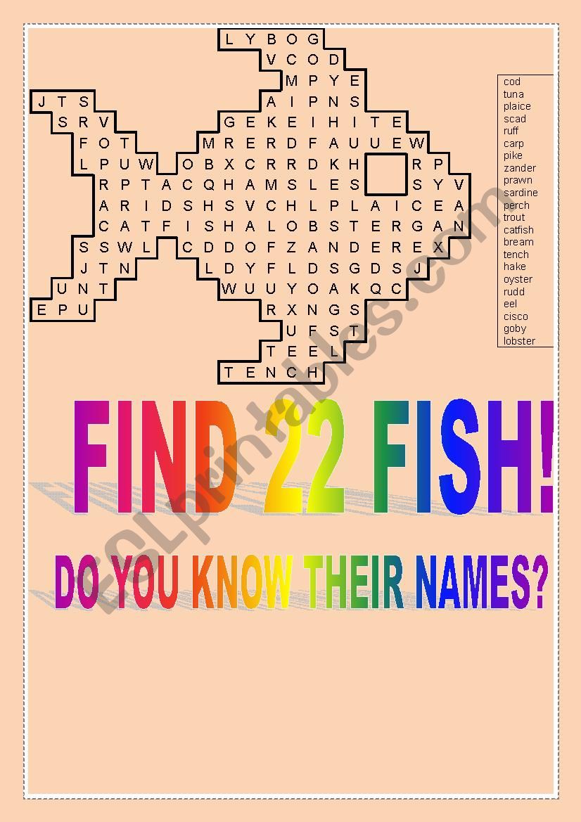 FISH worksheet