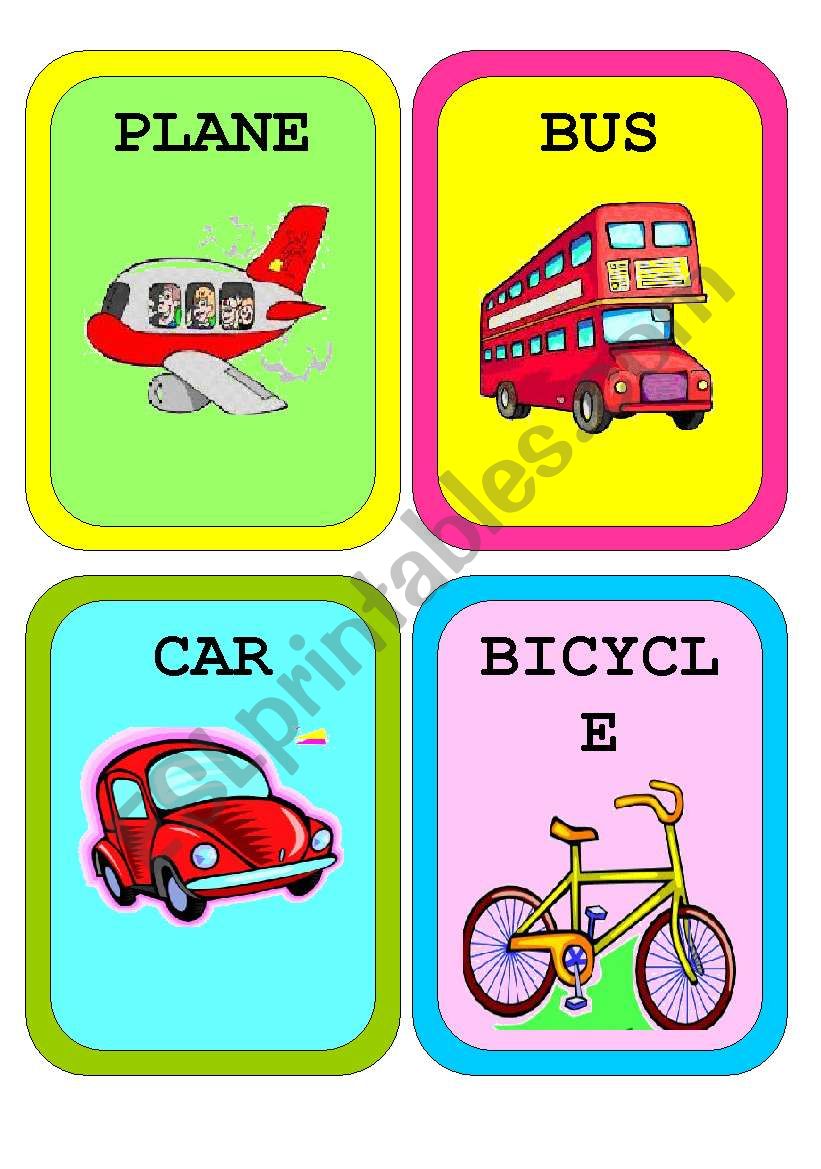 Means of Transport - Flashcards