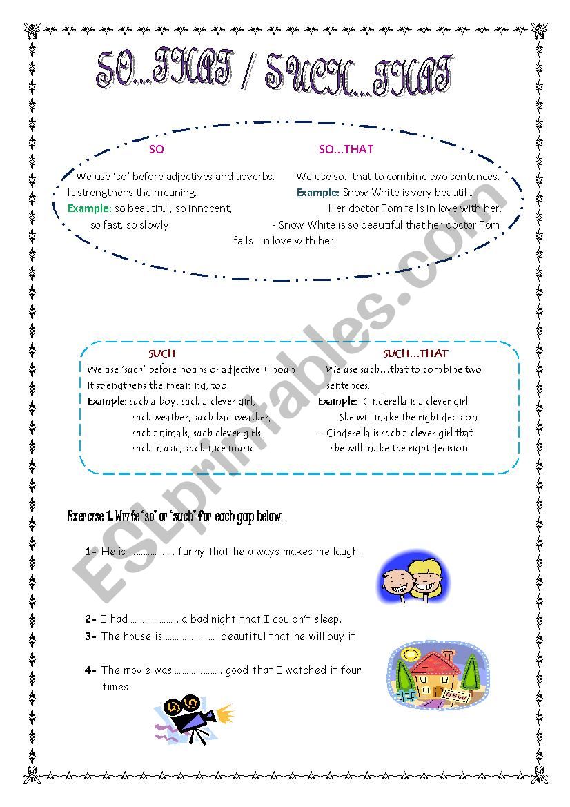 so...that & such...that worksheet