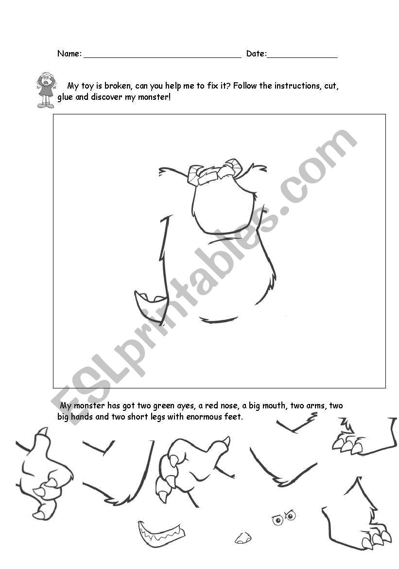 Broken Toy worksheet