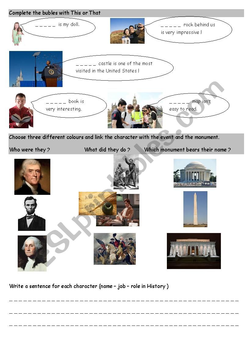 Part 3 American Presidents worksheet