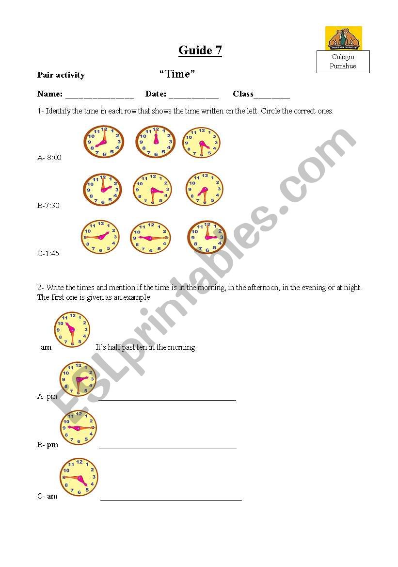 How to say the time in English