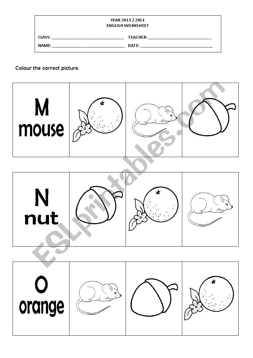 The Alphabet worksheet