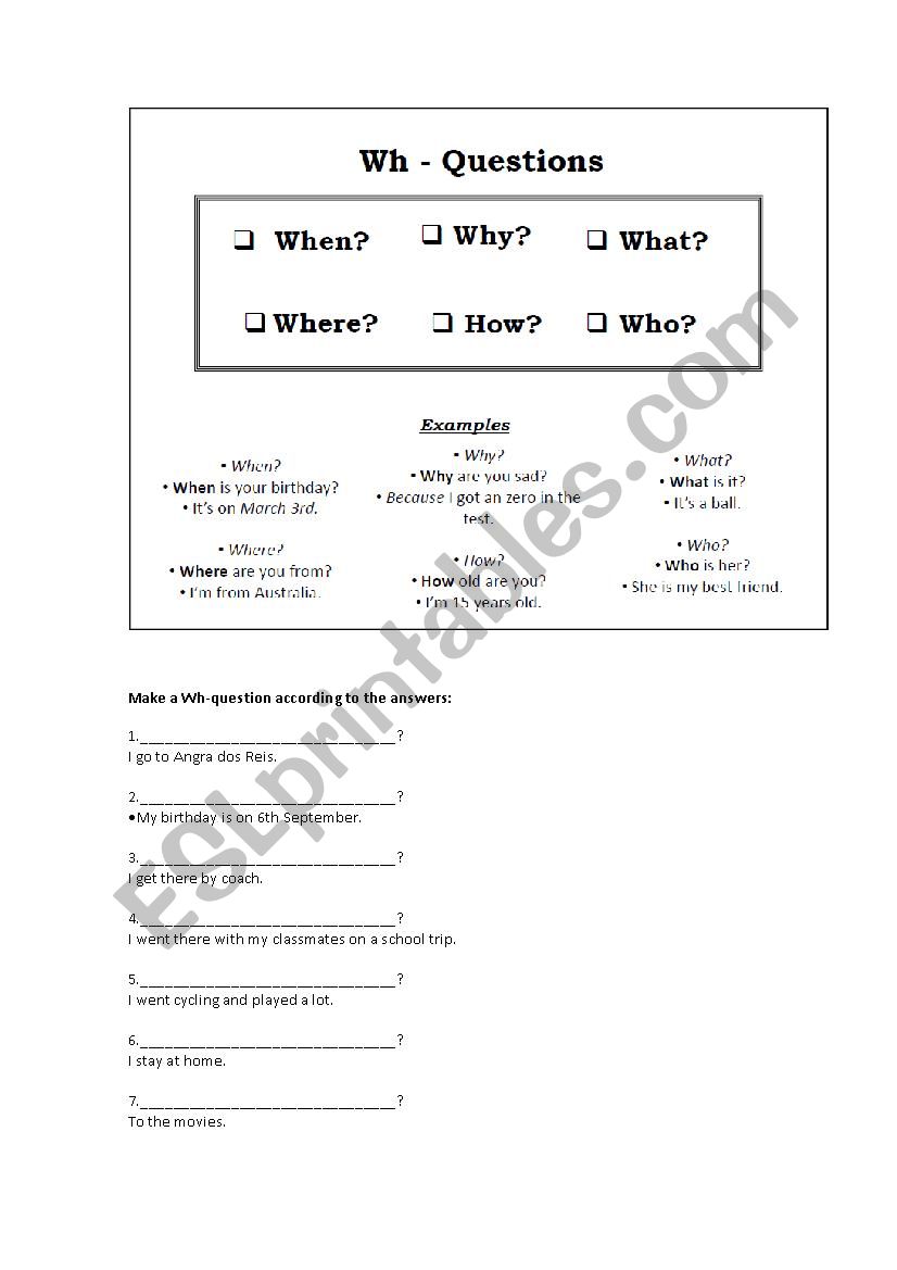 WH Questions and Simple Present D