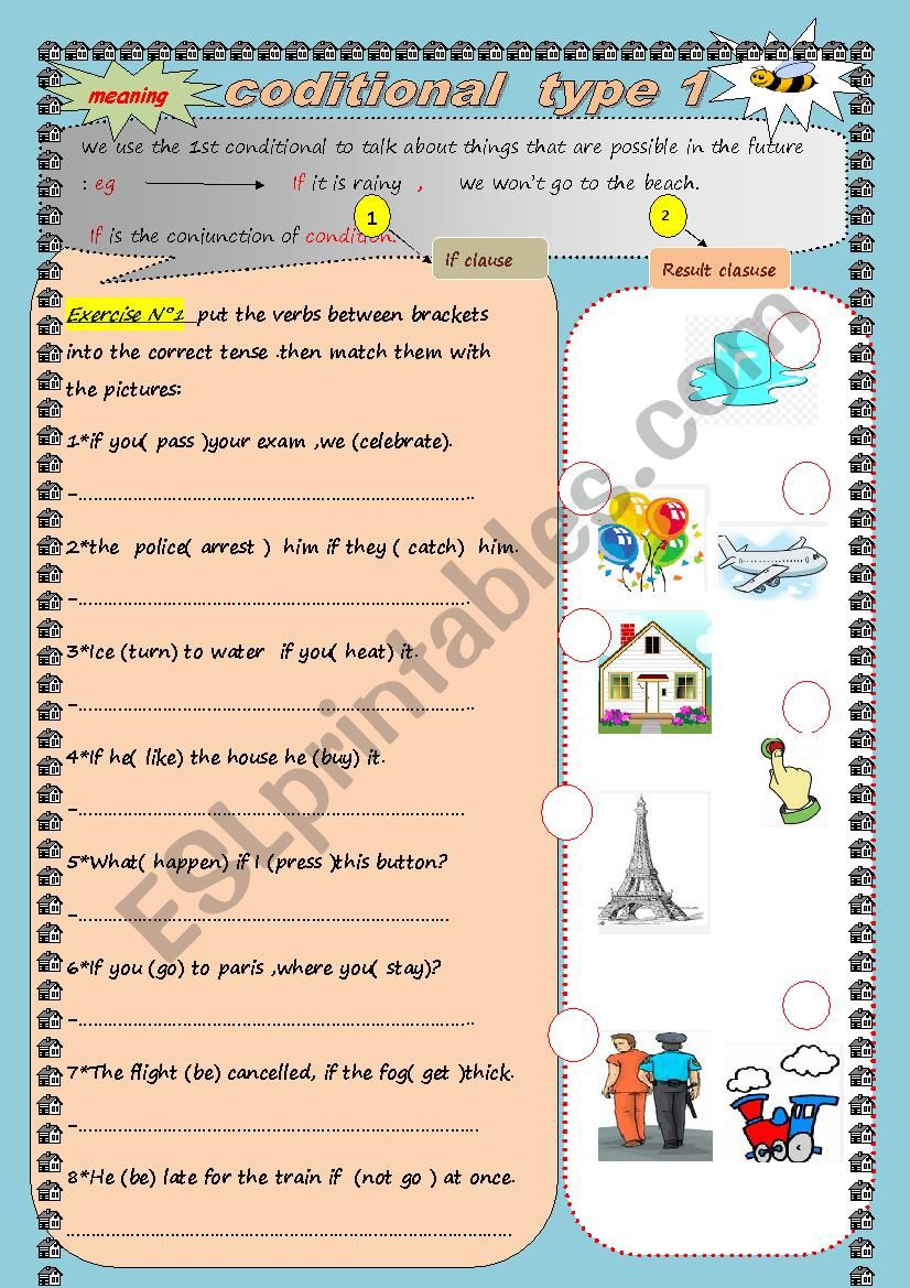 conditional type worksheet