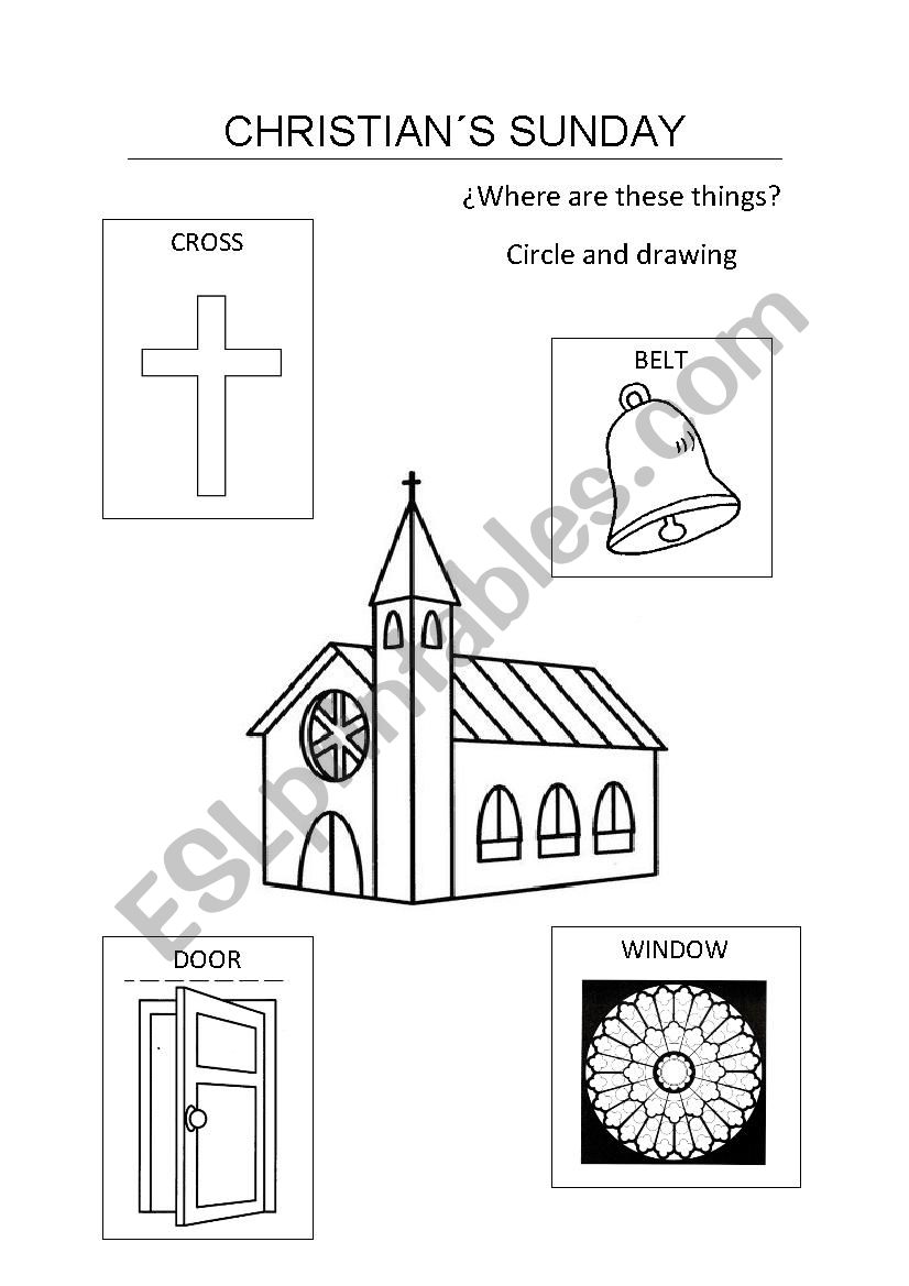Christians Sunday worksheet