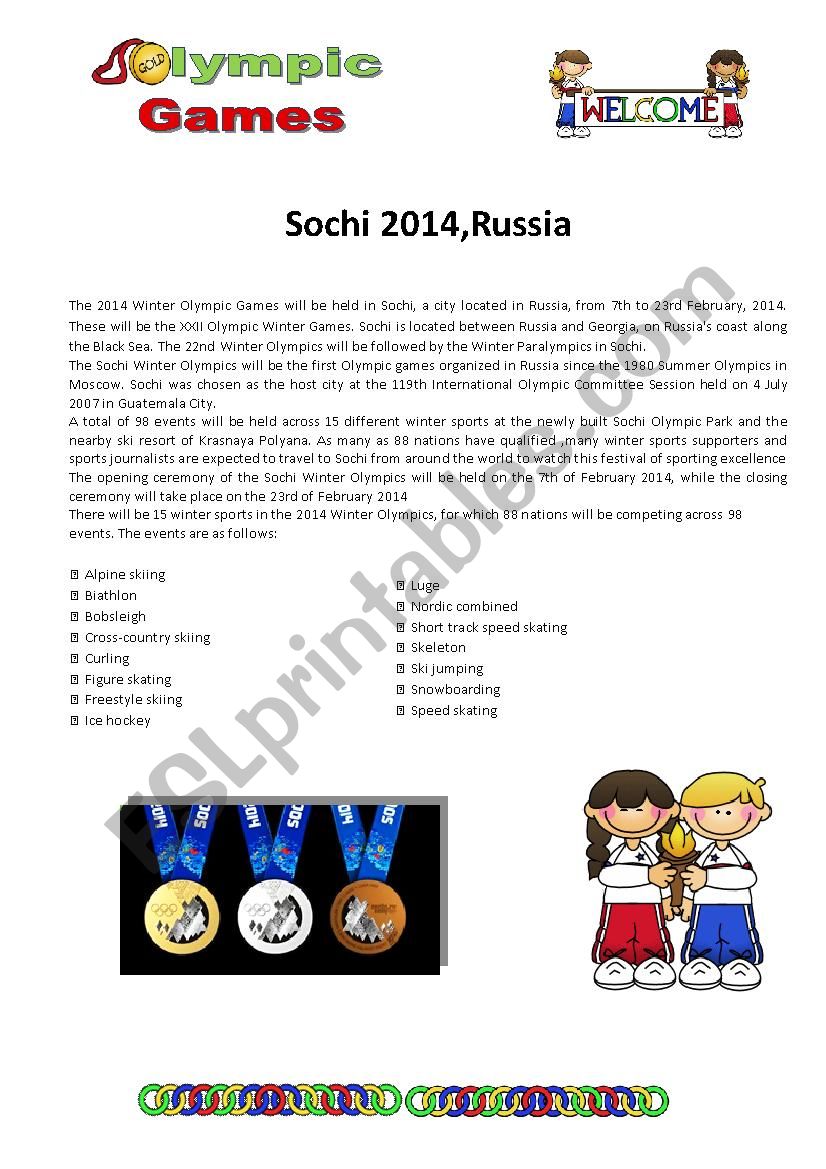 Sochi Olympic Winter Games 2014